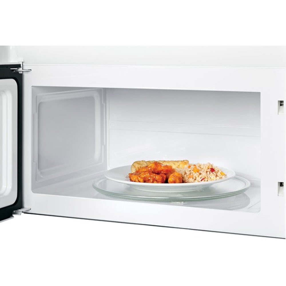 GE JVM3160DFWW 1.6 Cu. Ft. Over-the-Range Microwave Oven White Bundle with Premium 2 YR CPS Enhanced Protection Pack