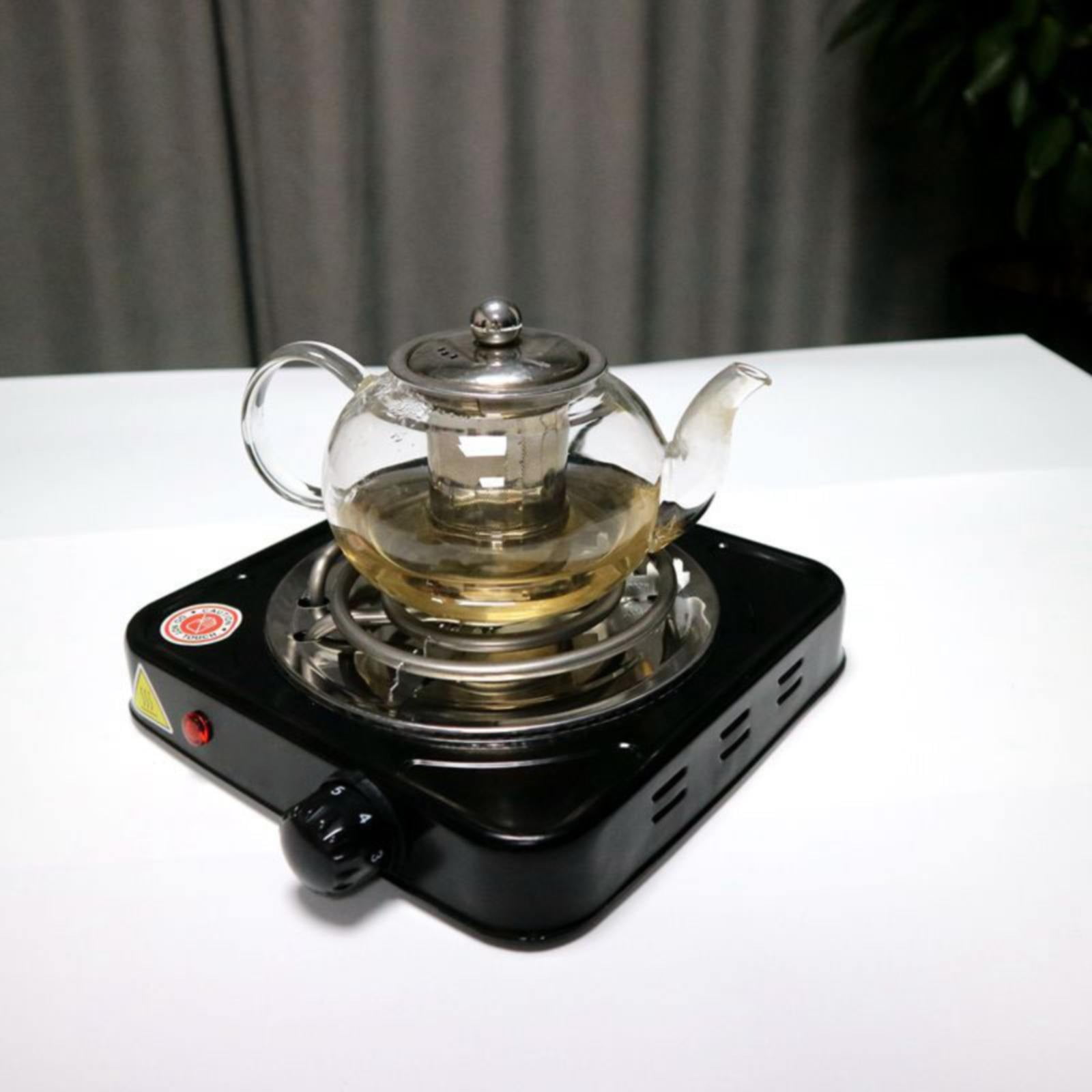 1000W Portable Electric Hot Plate - Compact Countertop Burner with Adjustable Temperature Control, Single Coil Stove for Cooking, Camping & Buffet Serving