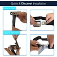 thumbnail image 3 of 2 Adjustable Airplane Seat Belt Extenders Seatbelt Extension for All Airlines (7-32 Inch), E-9 Safety Certified (Type A & B), 3 of 3