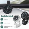 thumbnail image 2 of Reloj universal para coche Rojo Verde reloj para manillar de motocicleta resistente al agua negro, 2 of 3