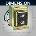 thumbnail image 6 of Newhouse Hardware 40TR 24V Wired Technology Power Type: 40vA Door Bell Transformer,Goldnt, 6 of 6