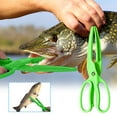 thumbnail image 3 of Scissor Type Fish Pliers 1PC Secure Grip Fishing Tool 9.80x3.10in,Ergonomic Plastic Control Clamp for Safe Catch Handling(Green),Ccwuwei, 3 of 9