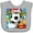 AC-Heather Grey, variant on Inktastic Soccer Superhero Boys or Girls Baby Bib