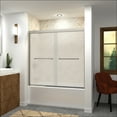 thumbnail image 4 of Transolid Fbpt605808f-S 58" High X 59" Wide Bypass Frameless Shower Door - Brushed, 4 of 7