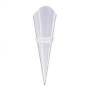 Silver Lapel Pin Vase With Braid Trim