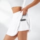 thumbnail image 4 of TRKIYQC Falda Plisada de Tenis para Mujer, Falda Deportiva Culottes de Color Sólido de Línea A de Cintura Alta TRKIYQC moda, 4 of 8