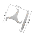 thumbnail image 2 of NUOLUX 2Ud Calibrador De Rosca De Acero Inoxidable Plateado Para Inspección Y Medición Precisa, 2 of 8