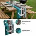 thumbnail image 5 of Coastal Anchor Table Runner - 120 Inch Long, Kitchen Dining Table Runner Dresser Scarves, Turquoise Brown Country Wooden Grain Farmhouse Decor for Coffee Tables Wedding Party Banquet, 5 of 8