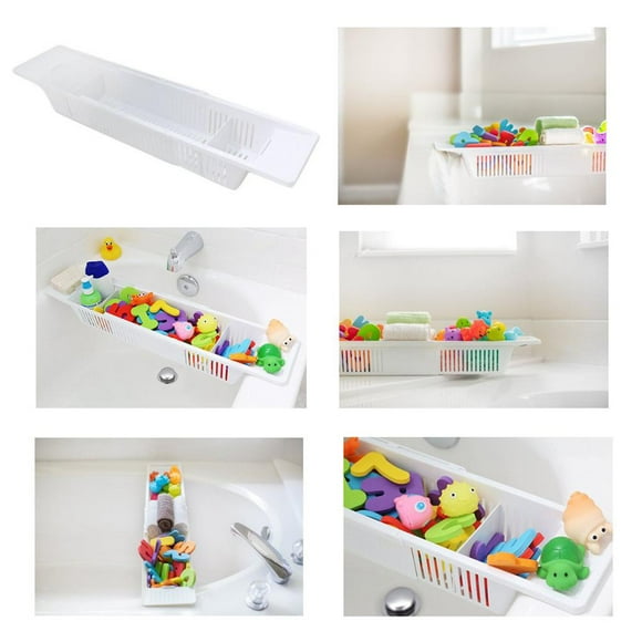 Bathtub Tray Expandable Bath Shelf Ultimate Bathroom Storage Tray For Bath Toys Bathtub Tray Bathroom Accessories