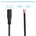 thumbnail image 3 of Uxcell 8 Inch DC Power Cable, 20 Pcs 5.5mm x 2.1mm Barrel Plug Socket Cables DC Female Plug to Bare Wire Open Adapter, 3 of 5