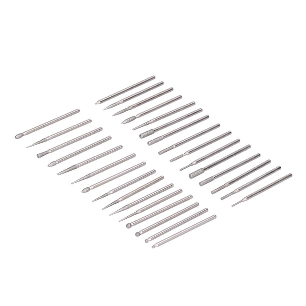Broca Para Amoladora, Esmeril De Varias Formas, 45 Mm De Longitud, Cabezal De Molienda De Alta Resistencia, Plata, Amplia Compatibilidad Para Tallar