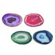 thumbnail image 1 of 4 piezas de adornos de , rebanadas de , piedra de de cristal irregur pulida para colgantes DIY, colores mezcdos 5 # BLESIY Colgante de rebanadas de ágata, 1 of 8