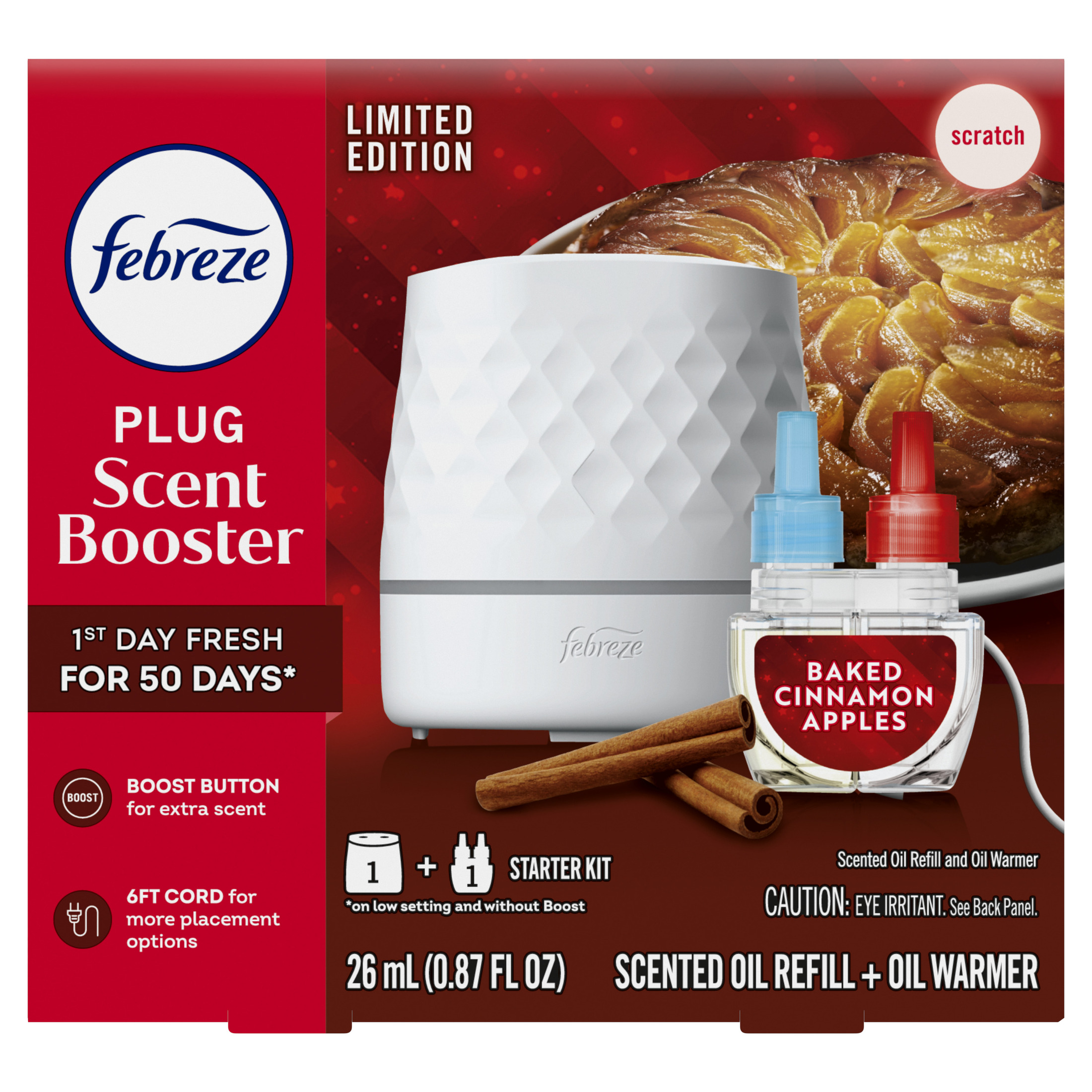 Febreze PLUG Scent Booster Starter Kit with Baked Cinnamon Apple photo 8