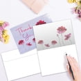 thumbnail image 3 of Tree-Free Greetings Thank You Greeting Card 12 Pack, 100% Recycled Paper, 4x6, White Floral Sympathy (TK61427), 3 of 7