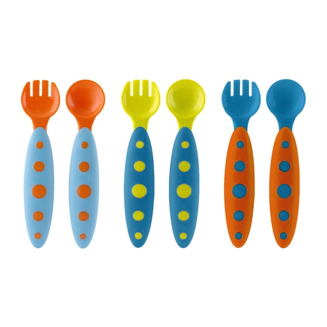 Boon Modware Ustensiles pour Tout-Petits, Bleu Multi