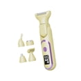 thumbnail image 1 of Afeitadora femenina de bajo ruido, diseño 5 en 1, uso en seco y húmedo, recortadora de vello nasal USB para Beige, 1 of 9