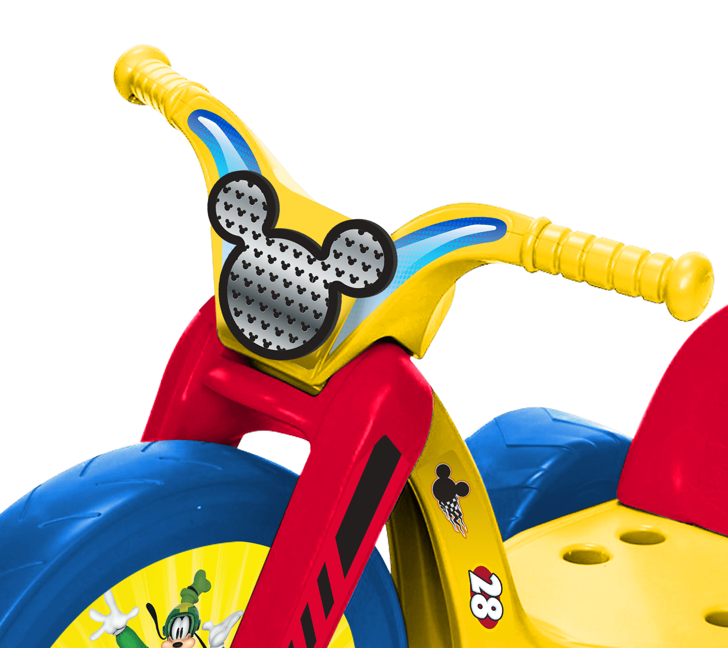 Fly Wheels Mickey Mouse Tricycle with 15 inch Front Wheel with Light Child Age 3 to 7 Years