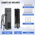 thumbnail image 6 of EAGLE PEAK Pop-up Compact Canopy Tent with Extended Eaves & Sidewall, Portable and Easy Setup Slant Leg Instant Shelter, 8x8 Base 7x7 Top, White, 6 of 9