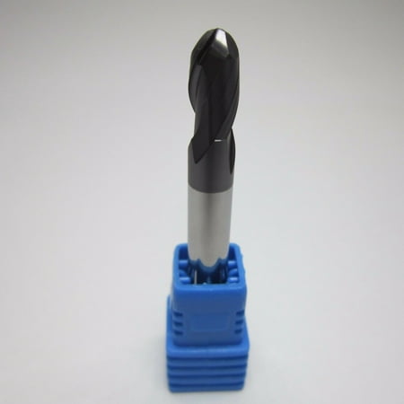 

6mm Diameter HRC45 Tungsten Carbide Ball Nose End Mill 2 Flute Milling Cutter