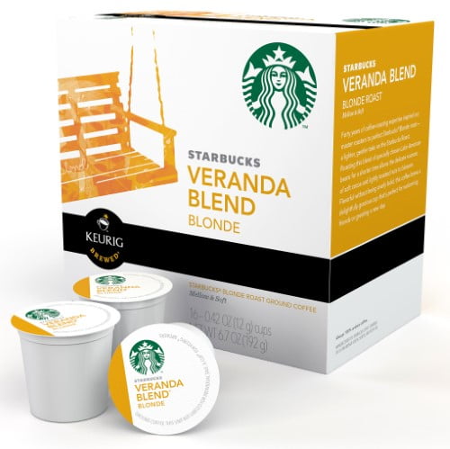 Starbucks Single Serve Coffee for Keurig, Veranda Blend, 16 Ct ...