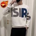 thumbnail image 3 of Sudadera de cuello redondo para hombre, sudadera con capucha blanca gráfica sin capucha negra para hombre, jersey de cuello redondo de algodón, top barato de alta calidad Emo, 3 of 5