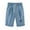 Blue, variant on Bermuda Shorts for Women with Pockets Print Elastic Waist Casual Shorts Drawstring Knee Length Shorts for Beach Travel