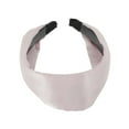thumbnail image 5 of Unique Bargains 1 Pc Headband Satin Solid Color Wide Hair Accessories Pink, 5 of 5
