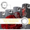 thumbnail image 6 of Red Roses Blackout Curtains for Bedroom/Living Room, Thermal Insulated Kitchen Curtains, Valentine's Day Crystal Butterflies Floral Grommet Darkening Window Treatment Drapes 42"x84"x2, 6 of 8