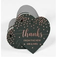 thumbnail image 3 of Inkdotpot Pack Of 100 Thanks From The New Wedding Favor Paper Tags Craft Real Rose Gold Foil Hang Tags, 3 of 6