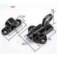 thumbnail image 2 of 4 Pack Black Aluminum Alloy Security Automatic Window Gate Lock Spring Load Bolt Latch, 2 of 4