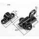 thumbnail image 2 of 4 Pack Black Aluminum Alloy Security Automatic Window Gate Lock Spring Load Bolt Latch, 2 of 4