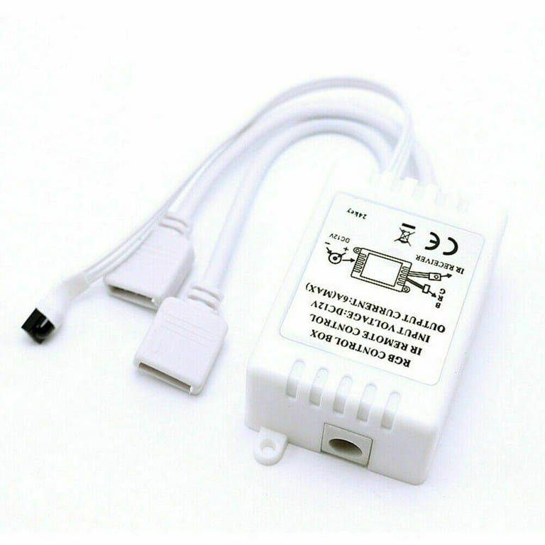 VIPMOON 1M USB DC 5V Inline IR Controller with 24 Key Wireless Controller  for 5050 3528 RGB LED Light Strip