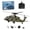 Military Green / 1 battery, variant on WL K170 UH-60L Black Hawk RC Helicopter RTF 2.4G 4CH Brushless Motor Flybarless 4-Rotor Aircraft with Optical Flow Positioning for Beginner - Adjustable throttle( Military Green / 2 Batteries )