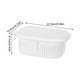 thumbnail image 4 of Advancent Organizador de refrigerador, caja apilable para lavar frutas y verduras, cajón de doble capa, contenedor separado, ensaladera Organizadores de utensilios de cocina Blanco Advancent HA009436-01, 4 of 6