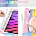 thumbnail image 7 of Case for iPad Mini 7th/6th Generation 8.3 inch 2024/2021, 360 Degree Rotating Hand Grip Shockproof Cover with Shoulder Strap, Colourful Pink, 7 of 7