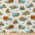 thumbnail image 2 of Blue Farm Trucks Calico Cotton Fabric, 2 of 2