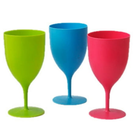 

6Pcs/Set High Quality Plastic Wine Glass Goblet Cocktail Champagne Cups picnic