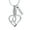 Purple, variant on Love Infinity Heart to Heart Urn Pendant Cremation Jewelry for Ashes Holder Memory Necklace Memorial Jewelry