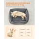 thumbnail image 4 of FEANDREA Cama para Perros, Sofá para Mascotas, 90 x 75 x 25 cm, Bordes Elevados, Fondo Antideslizante, Funda Extraíble, L, para Perros Medianos, Gris Claro, 4 of 5