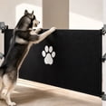 thumbnail image 4 of Mesh Gate for Pets Mesh Dog Gate for Doorways, Mesh Baby Gate No Drilling, Portable & Foldable Pet with Adjustable Width, Safety Barrier for Indoor Use, Black, 4 of 7