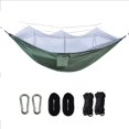 thumbnail image 2 of Sentmoon Hamac de Camping Double Tissu Parachute Hamac de Camping Moustiquaire Incluse Anti-Insectes Extérieur Portable Léger Hamac de Randonnée avec Moustiquaire Lit Suspendu de Voyage Randonnée, 2 of 7