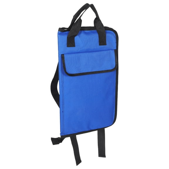 Milisten Adjustable Strap Drumstick Bag for Dumb Drum Sticks Blue 1Set 19x11x0.04in