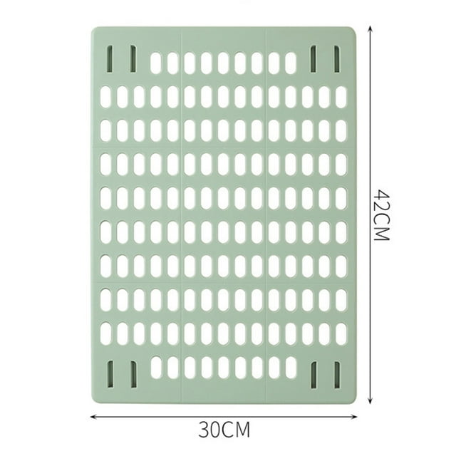 Pegboard Wall Organizer Simple Multiple Holes Punch Free Self Adhesive Wall Mount Display Pegboard Panel for Kitchen Green Slab