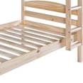 thumbnail image 2 of Walker Edison Transitional Wood Twin-over-Twin Bunkbed Frame, Natural, 2 of 16