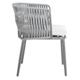 thumbnail image 5 of SAFAVIEH Kiyan Outdoor Patio Rope Chair, Grey/Cushion, Set of 2, 5 of 12