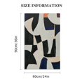 thumbnail image 2 of Shadudu Geometric Wall Art Black and White Abstract Canvas Wall Decor Simple Color Blocks Pictures Prints Mid Century Modern Paintings Artwork for Living Room,Bedroom,Office 24x36in, 2 of 7