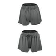 thumbnail image 6 of Vocoste 1Pc Workout Shorts Women Flowy Running Shorts Casual High Waisted Dark Grey Size S, 6 of 6