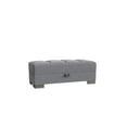 thumbnail image 2 of Ottomanson Origins X Upholstered Storage Ottoman, Gray, 2 of 8