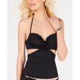 thumbnail image 2 of Sundazed BLACK Valorie Ruffled Cutout Underwire Tankini Swim Top, US 32C, UK 32C, 2 of 3