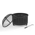thumbnail image 2 of Crosley Hudson Basket Weave Firepit, Black, 2 of 6